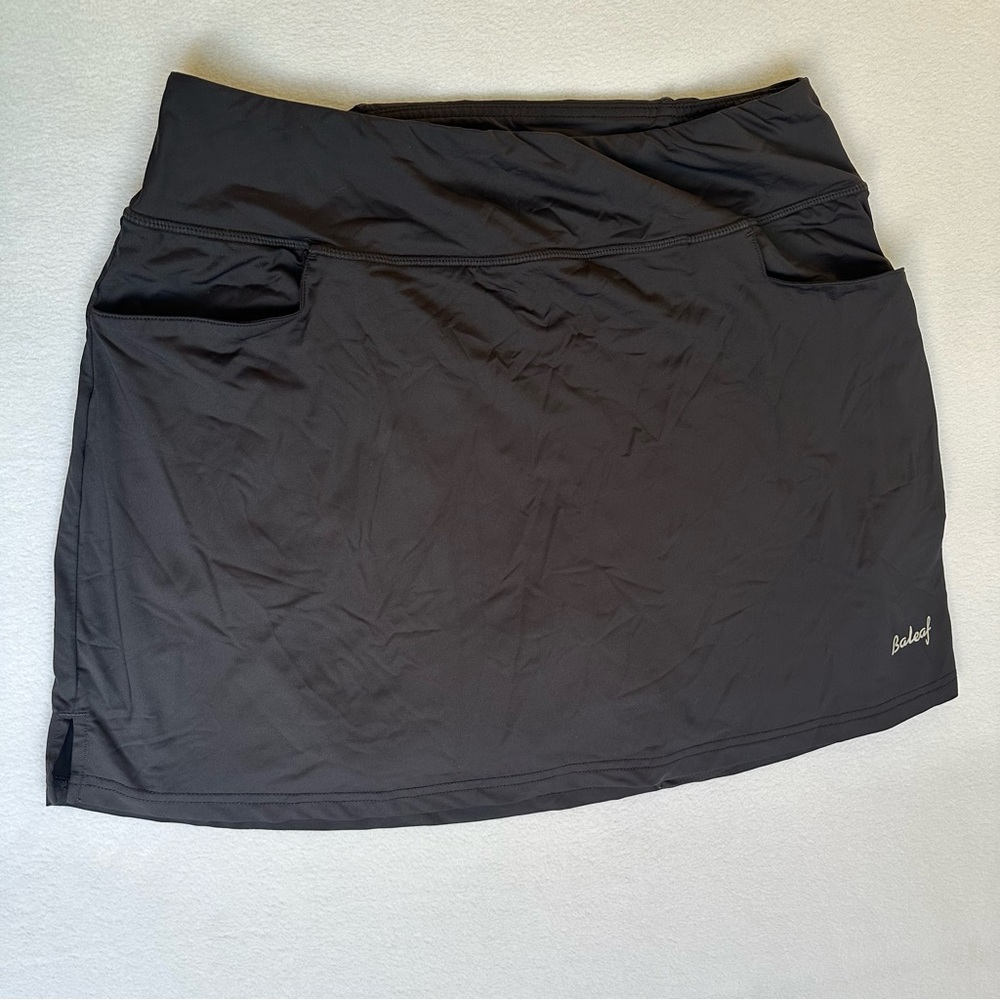 Baleaf Active Skort Black Performance Wear Tennis Skirt Women’s Size XL